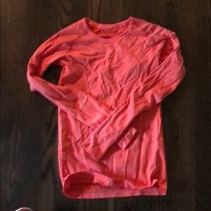 Lululemon long sleeve swiftly tech shirt- melon